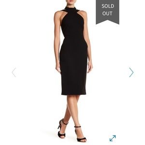 Bebe Black Midi Dress